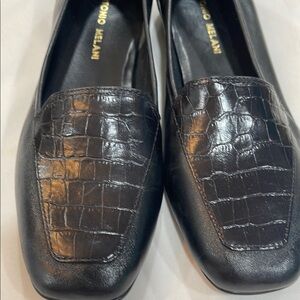 Antonio Melani Black Classic Loafers NWOB